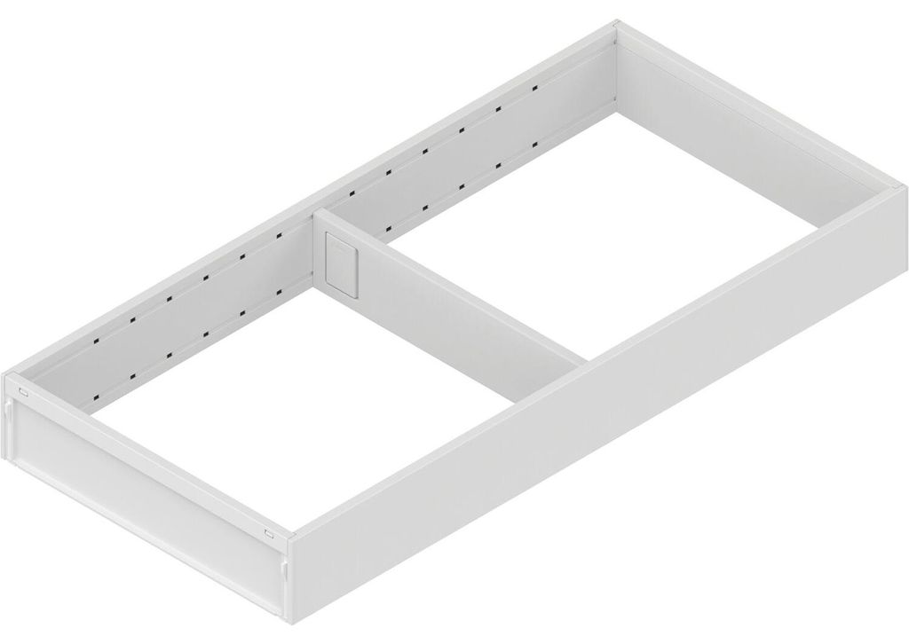 Blum Ambia-Line Schubkastenrahmen breit - 422x200x50mm, Stahl seidenweiß matt