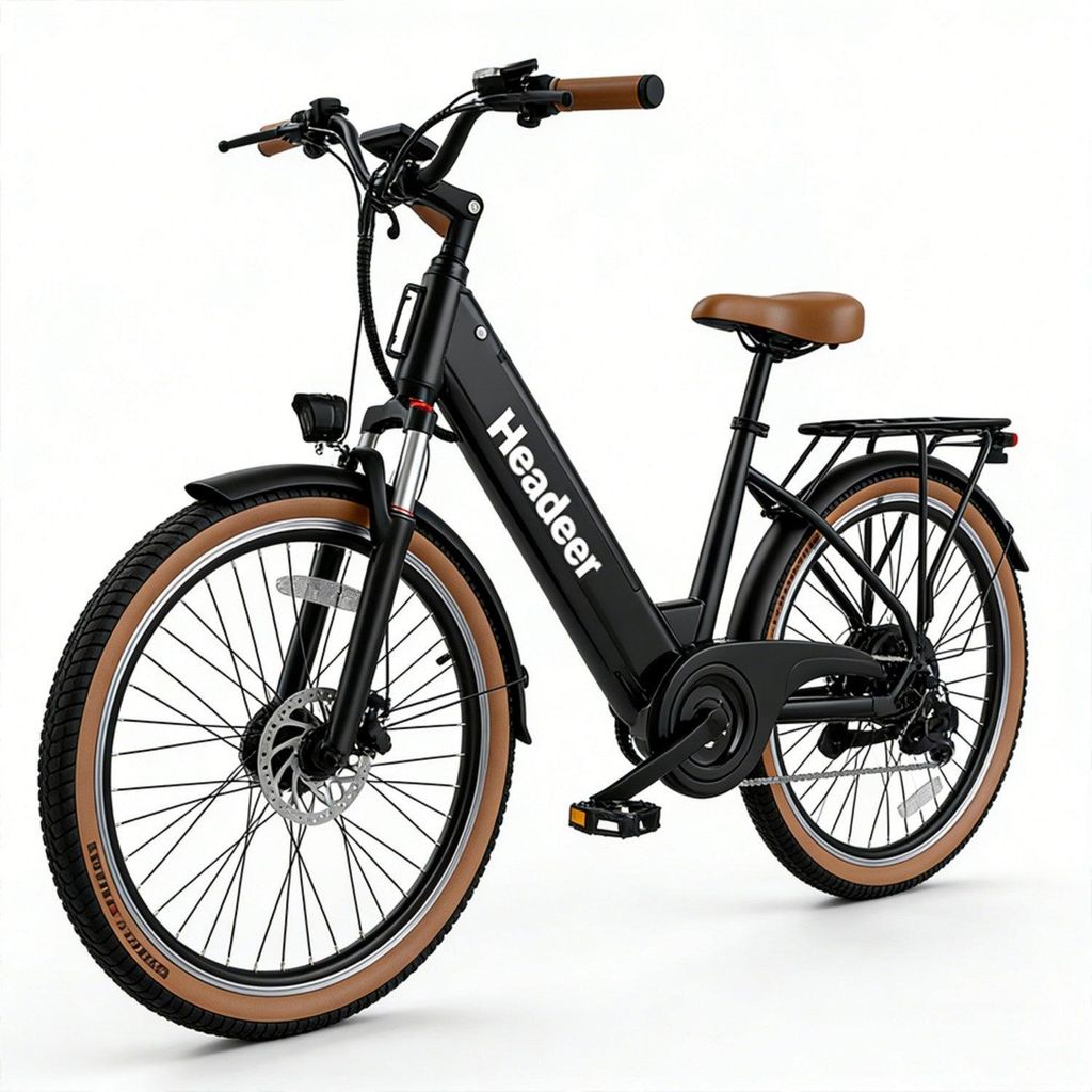E-Bike HEADEER BD26195 - Batterie 48V11.5AH 26" Scheibenbremse - Schwarz