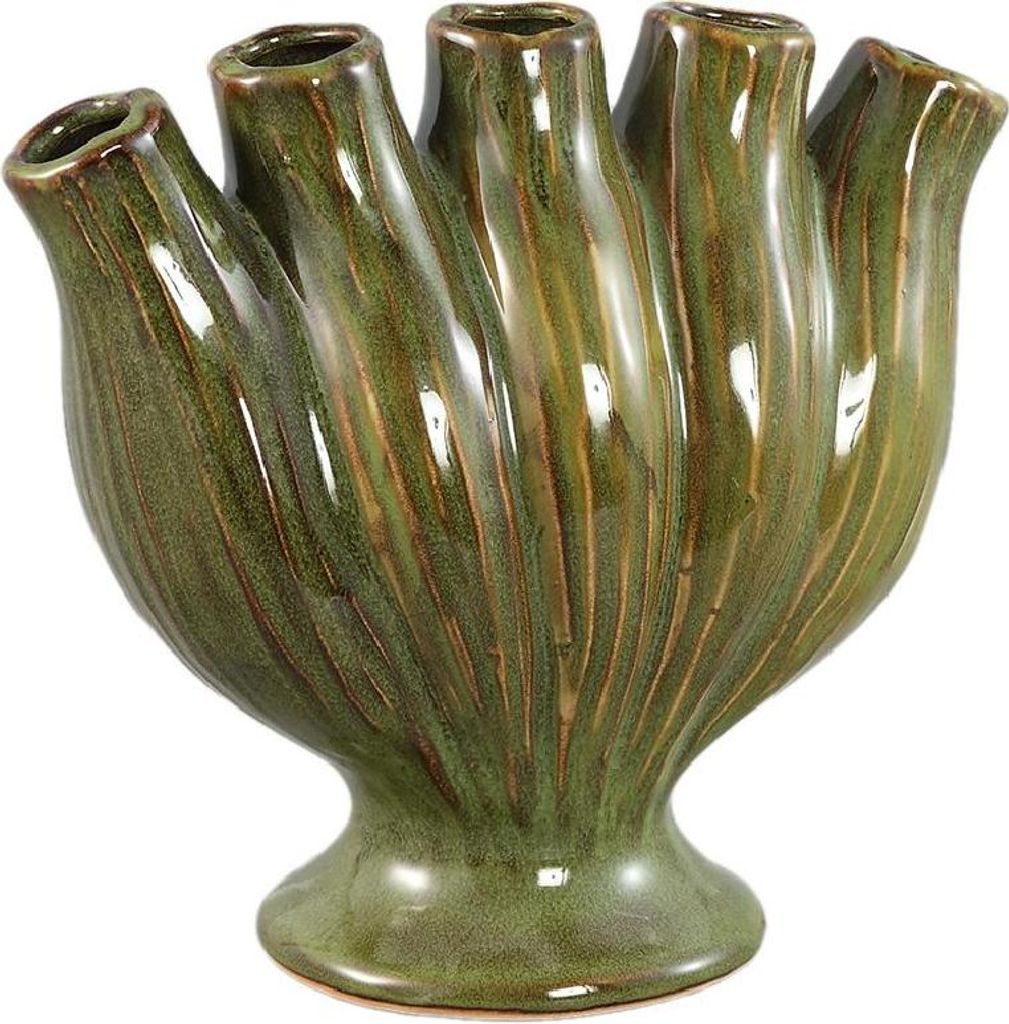 PTMD - Gylian Vase - Grün - 22x12x21cm