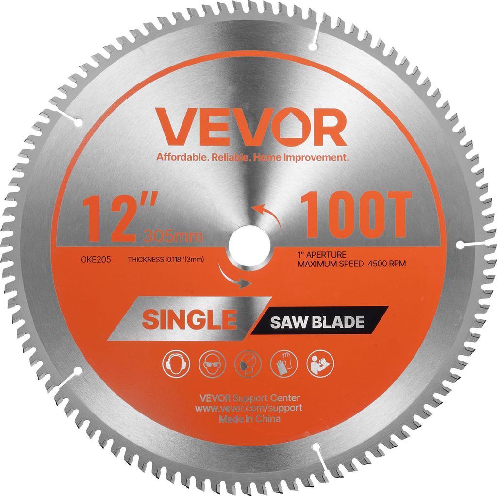 Pilový kotouč VEVOR, průměr 305 mm, 100 ostrých zubů ze Obrázek produktu 
