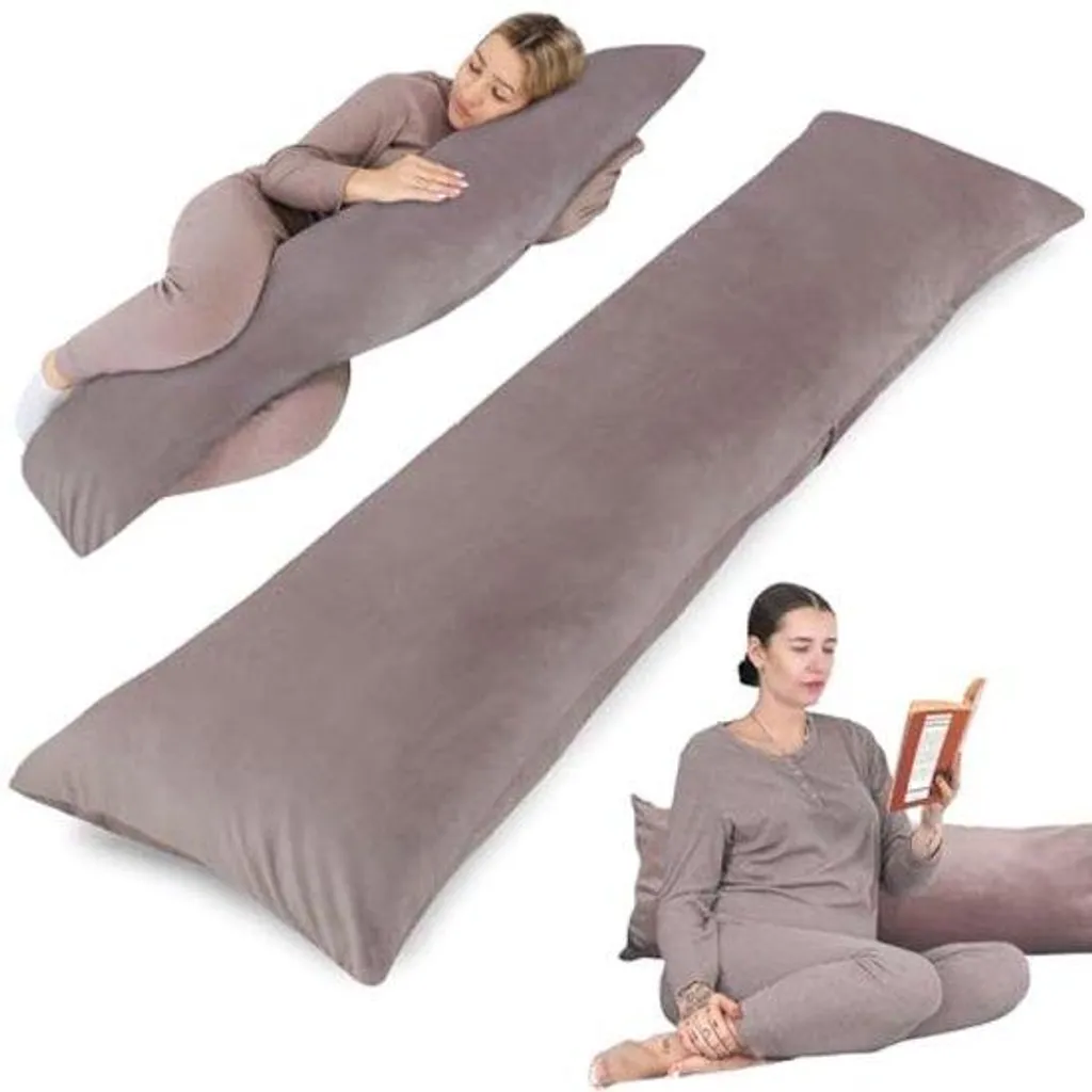 Coussin de positionnement 145 cm rose - Idéal pour dormir sur le côté