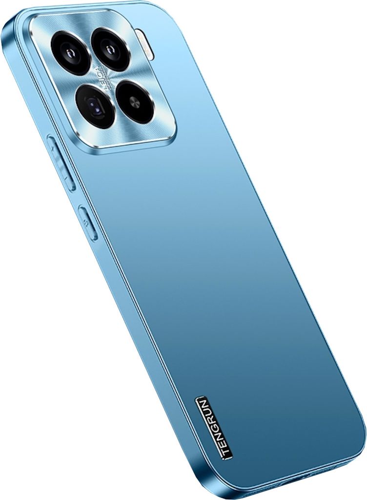 Für Xiaomi 15 Pro Streamer Series Feinmattes Metall Design Optik Handy Hülle Case Tasche Hellblau