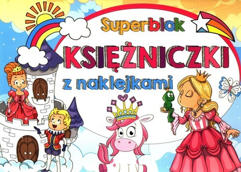 Superblok z naklejkami Księżniczki - (Bücher mit Aufklebern auf Polnisch)