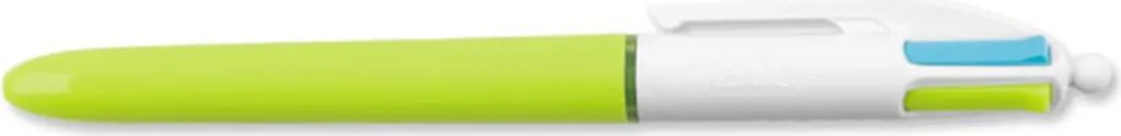 BIC 4 Colours Verde, Rosa, Viola, Turchese Penna a sfera retrattile a clip Medio 12 pz