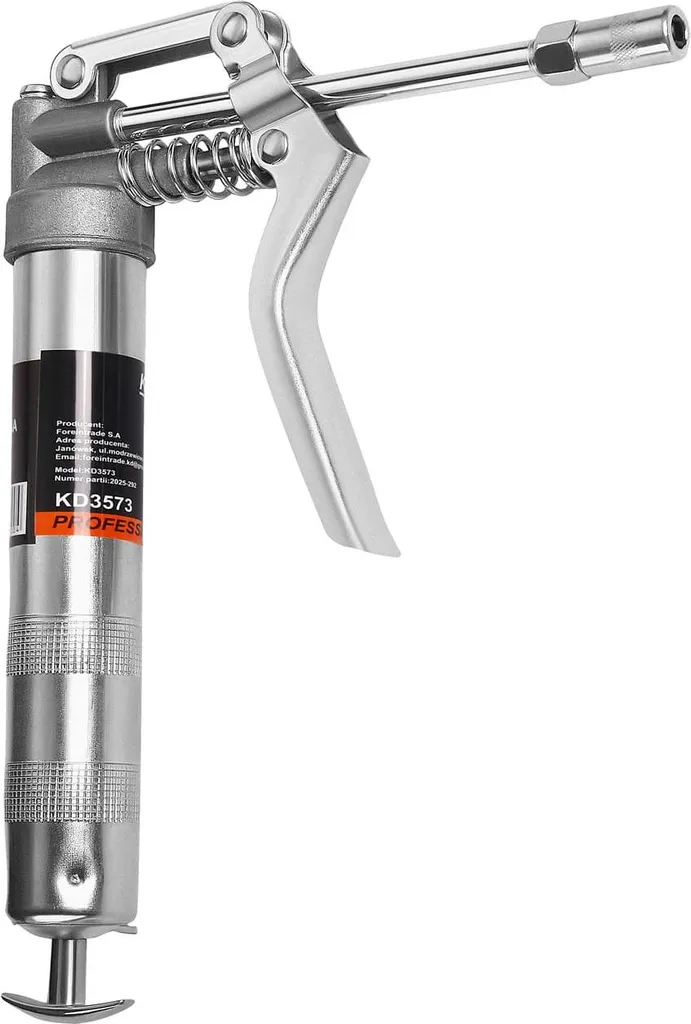 Pompe à graisse manuelle KD3573 de 120 cc robuste pour lubrification