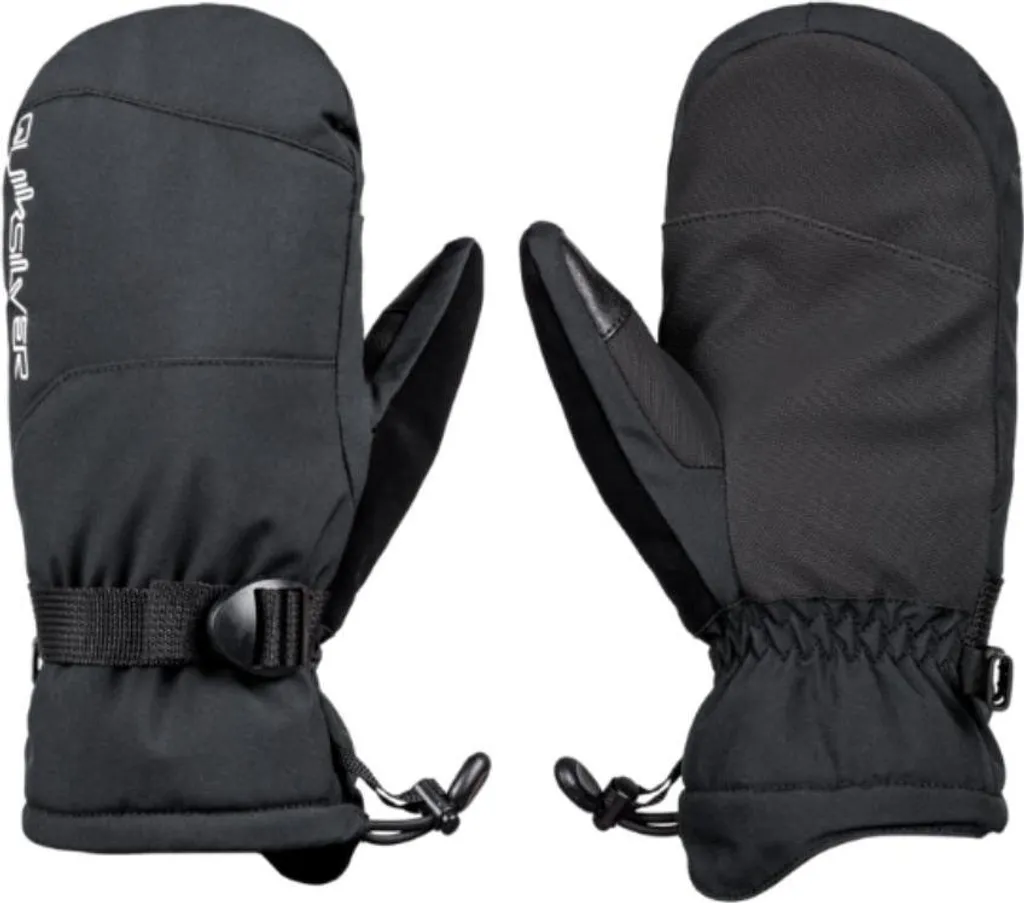 Quiksilver Mission Ragazzi M | Guanti Neve Neri Impermeabili