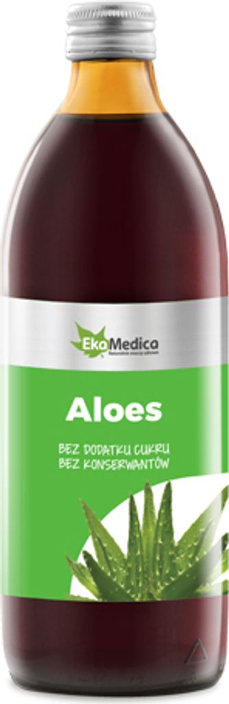 Aloes, Sok z aloesu 99,8%, EkaMedica, 500 ml Zdjęcie produktu 