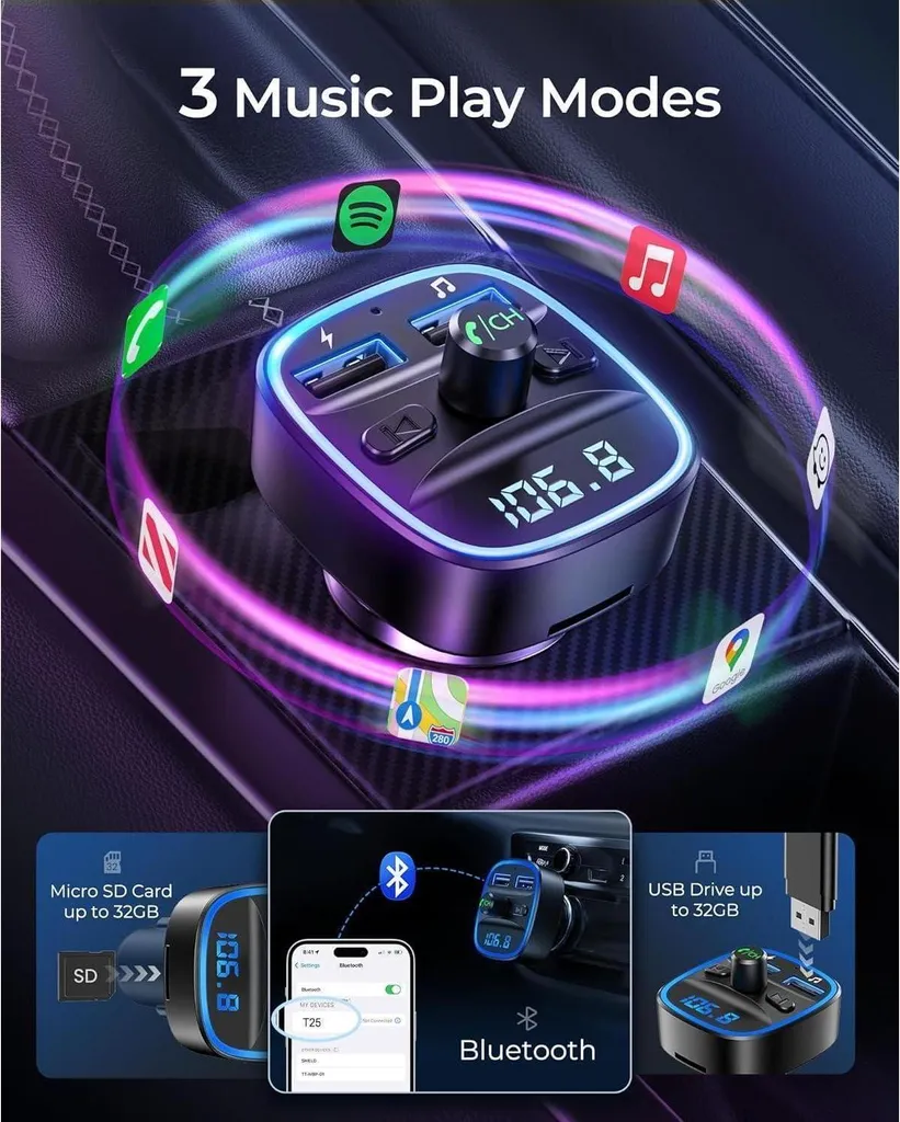 Transmetteur FM Bluetooth : la solution mains libres pour vieux postes - 4