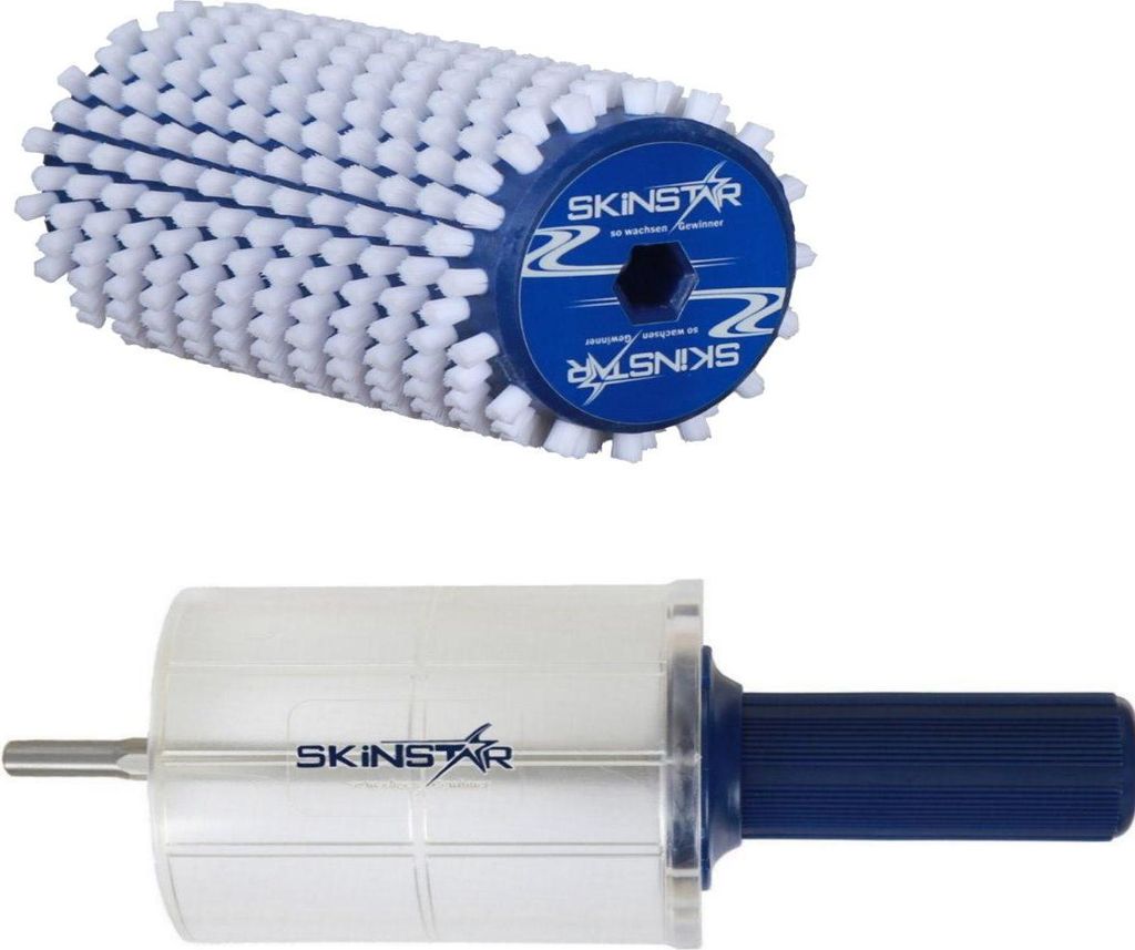 SkinStar Komplett Bürsten Set Rotorbürste Speed Stick Brush Nylon 100mm