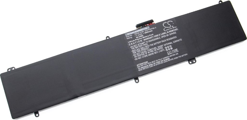 vhbw Akku kompatibel mit Razer Blade Pro 4K, RZ09-0166, F1, Pro 2017, Pro 2017 4K, Pro 2017 4K I7-7820HK Notebook (8600 mAh, 11,4 V, Li-Polymer)