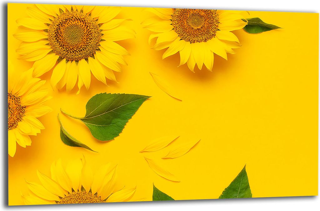 Herdabdeckplatte Glaskeramikkochfeld-Abdeckung Spritzschutz Glas 80x52 Blumen