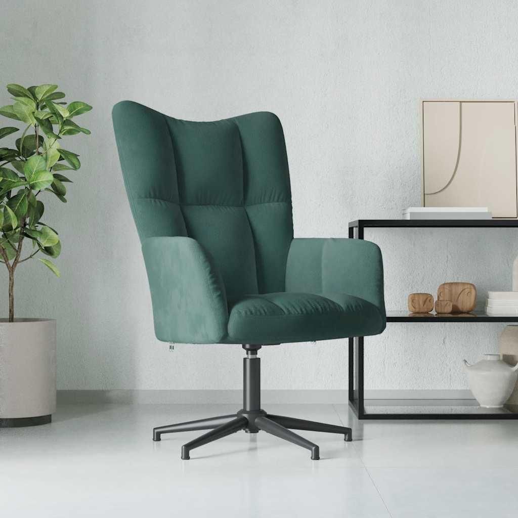 vidaXL Relaxsessel Dunkelgrün Samt Produktbild 