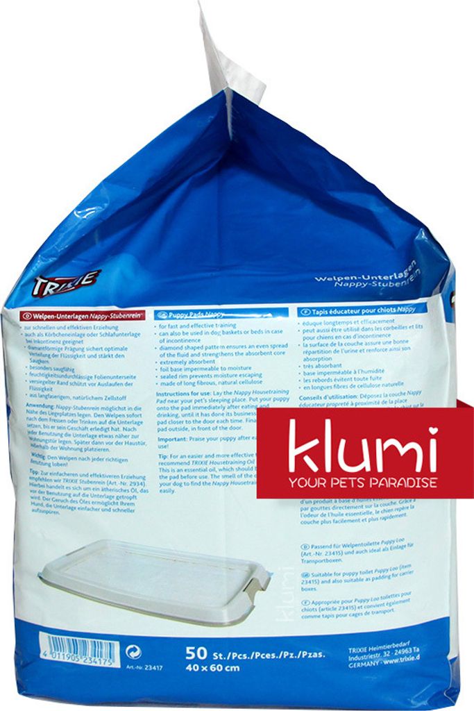 Trixie Welpen-Unterlage Nappy-Stubenrein 40x60cm - 50er Produktbild 5