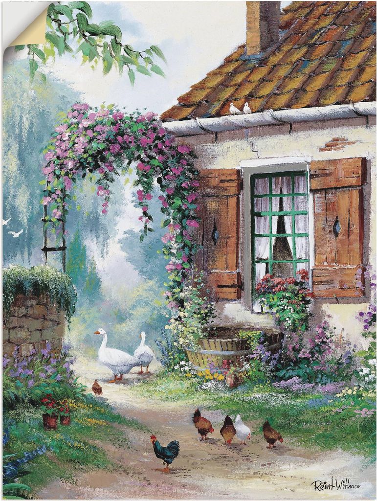 ARTland Wandbild, selbstklebend Der Bauernhof Größe: 60x80 cm