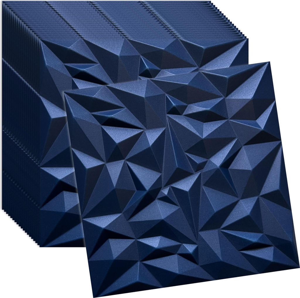 3D Wandpaneele Granatblau 20 Stück / 5 m² | Deckenpaneele Produktbild 