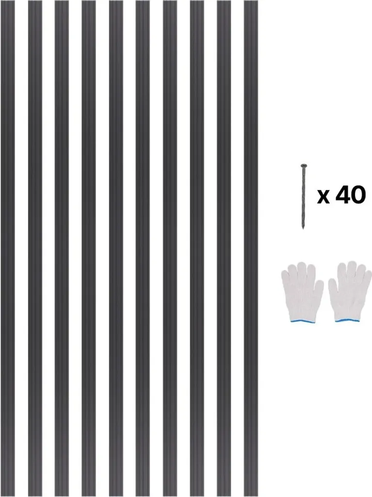 Bordure de Jardin Inoxydable Flexible 152cm - Pack Premium de 10 Unités