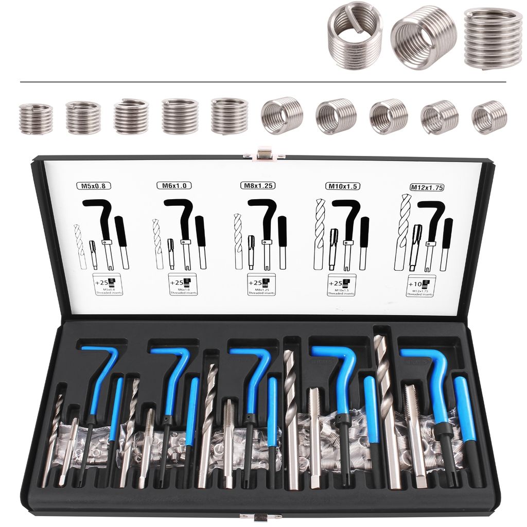 Kit De Réparation Filetage Hélicoïl M4 X 0.7 - Lot De 25 Pièces Complet Pour Voiture Et Mécanique