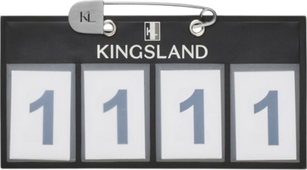 Kingsland Classic Startnummer 4-stellig 2-pack, Farbe Kingsland:black