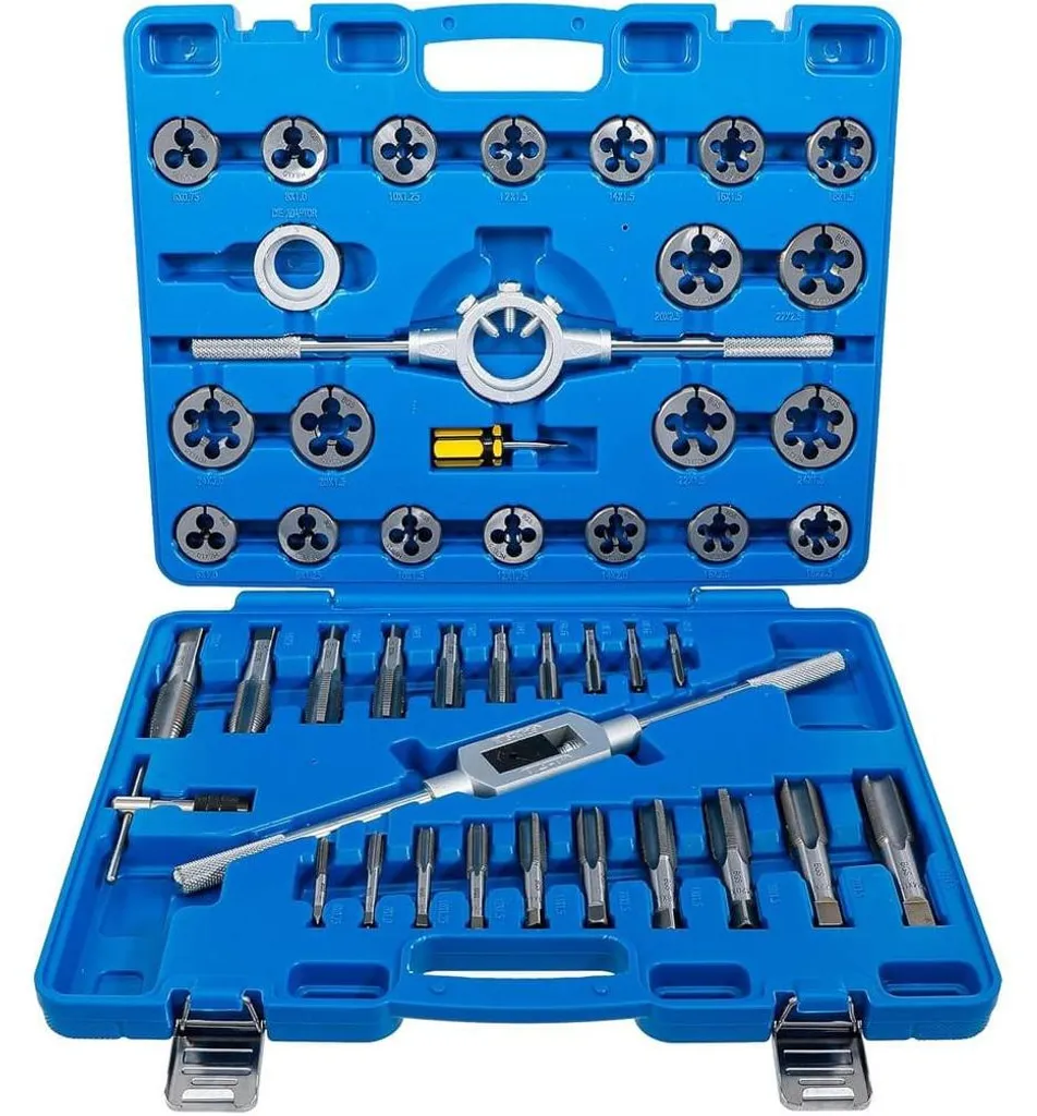 Coffret de taraudage professionnel M6 à M24 D-Work en acier robuste