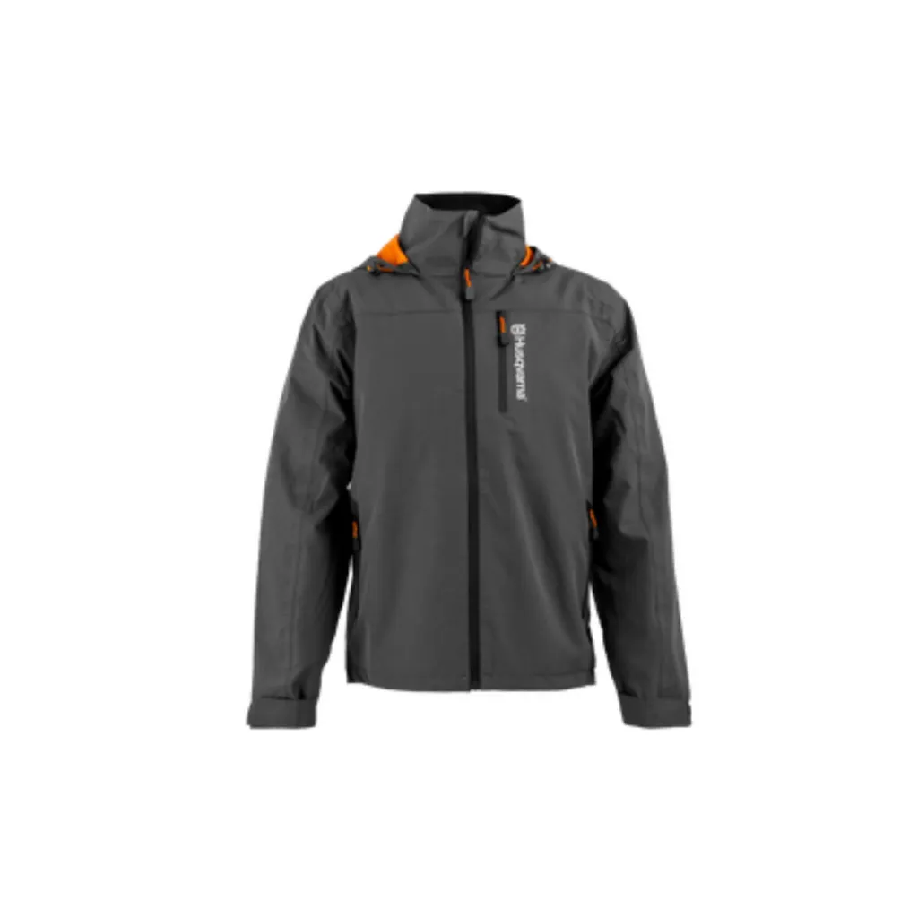 Veste imperméable Husqvarna XPLORER Graphite M zippée et respirante