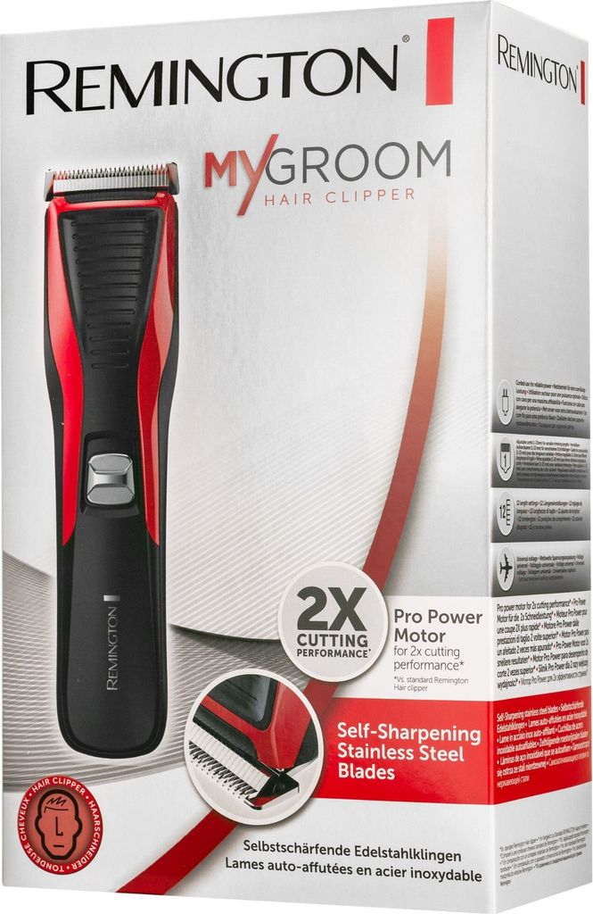 Remington Hair clipper HC5100, Czarny, Czerwony, 1 mm, 2,3 Zdjęcie produktu 