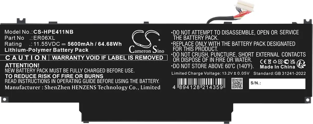Batterie Ordinateur Portable HP Elite x360 1040 G11 - Haute Capacité