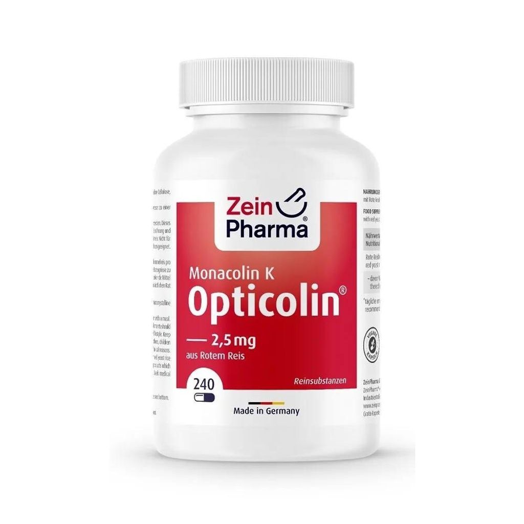 Zein Pharma Monacolin K Opticolin, 240 gélules 16318 Image du produit 