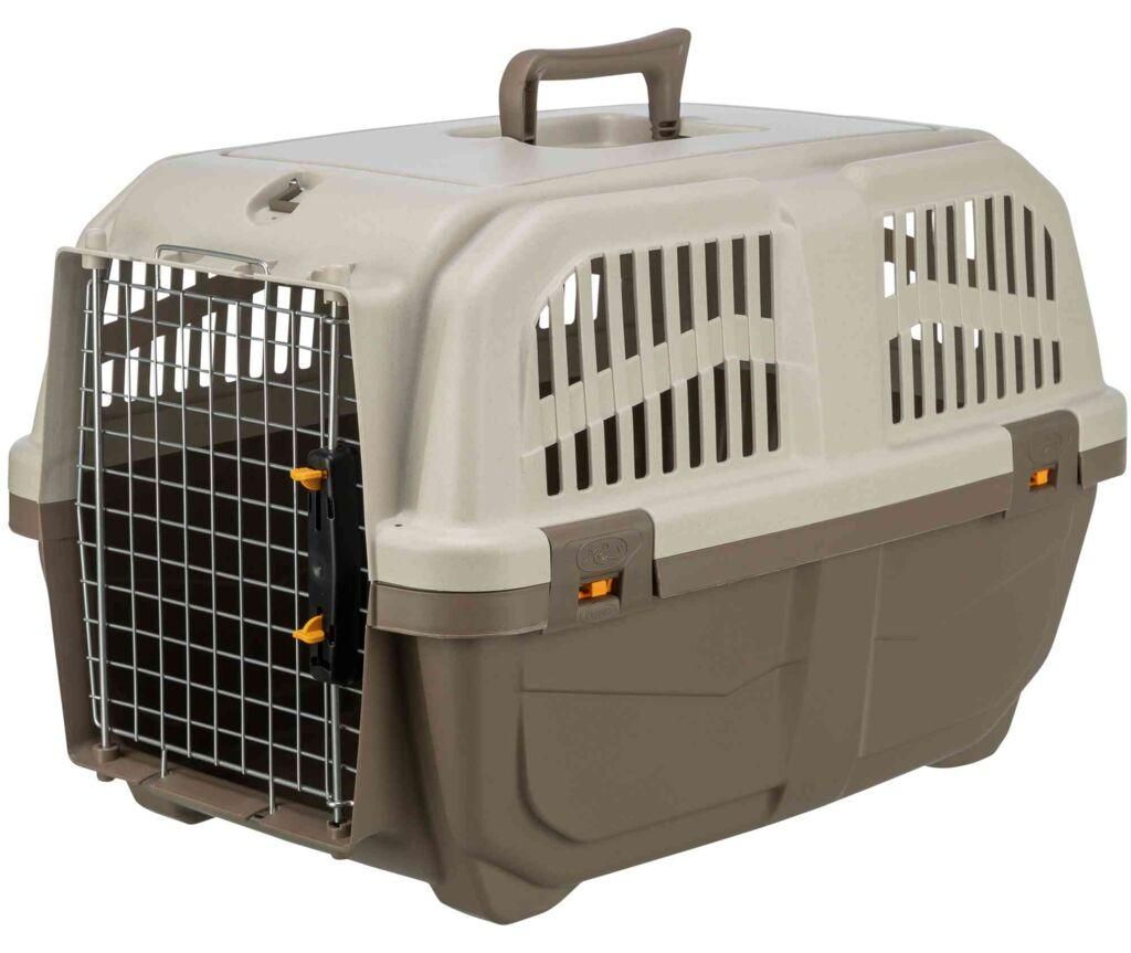 TRIXIE Transportbox Skudo - taupe/sand - 40 × 39 × 60 cm Produktbild 