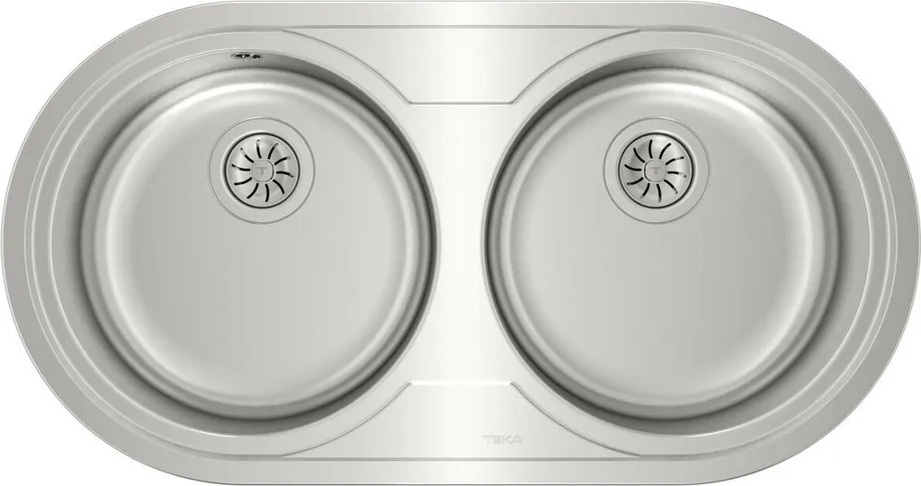 Évier Teka 9025 DUETTA 2C Inox - Double Cuve Résistant et Facile d'Entretien