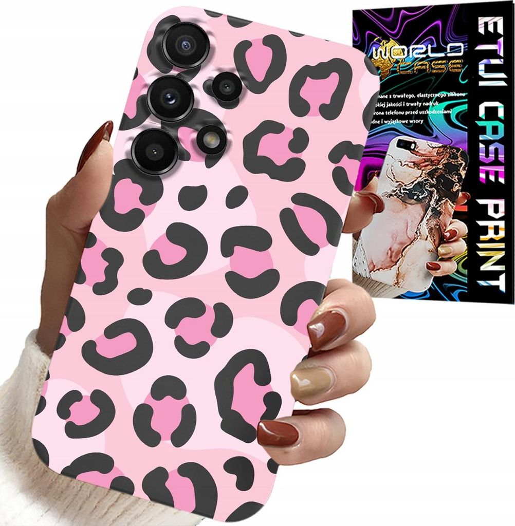 Etui Für Samsung Galaxy A32 5G - Rosa Leopardendruck Feminine Muster
