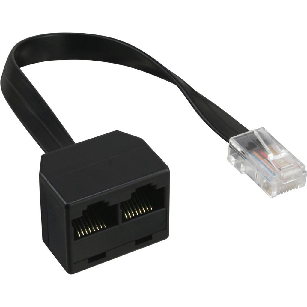 InLine® 69933B Distributore ISDN da 1x RJ45 St a 2x RJ45 Immagine del prodotto 