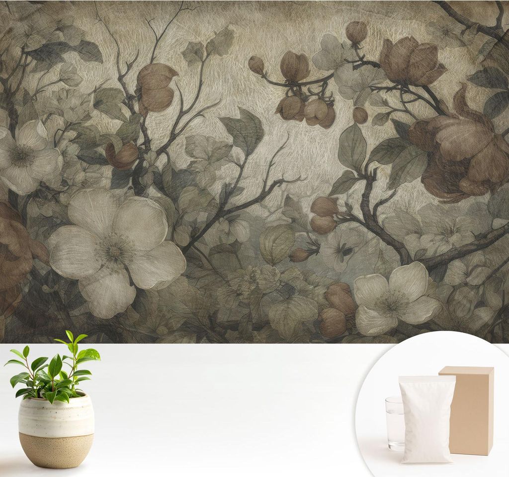 Fototapete - 104x70 cm - Tapete - Wandtapete - Wandbilder - Dekofolie - Tapete Folie - Wand - Dekoration - Wohnzimmer - Blumenschönheit