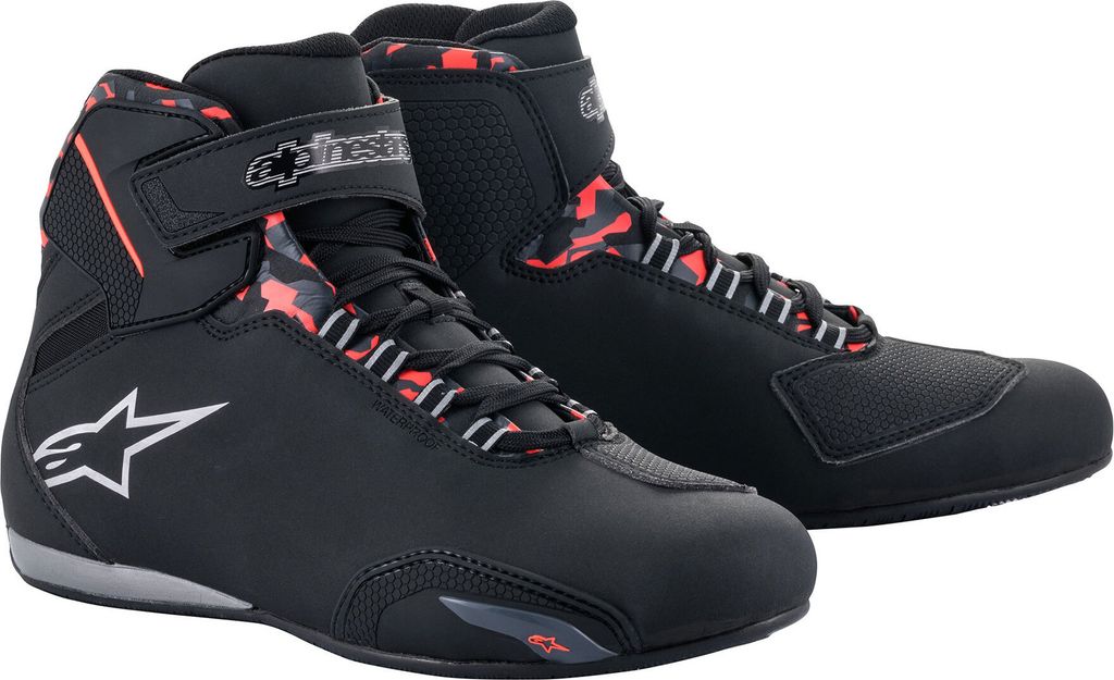 Alpinestars Schuhe Sektor Wp Schwarz/Grau/Rot