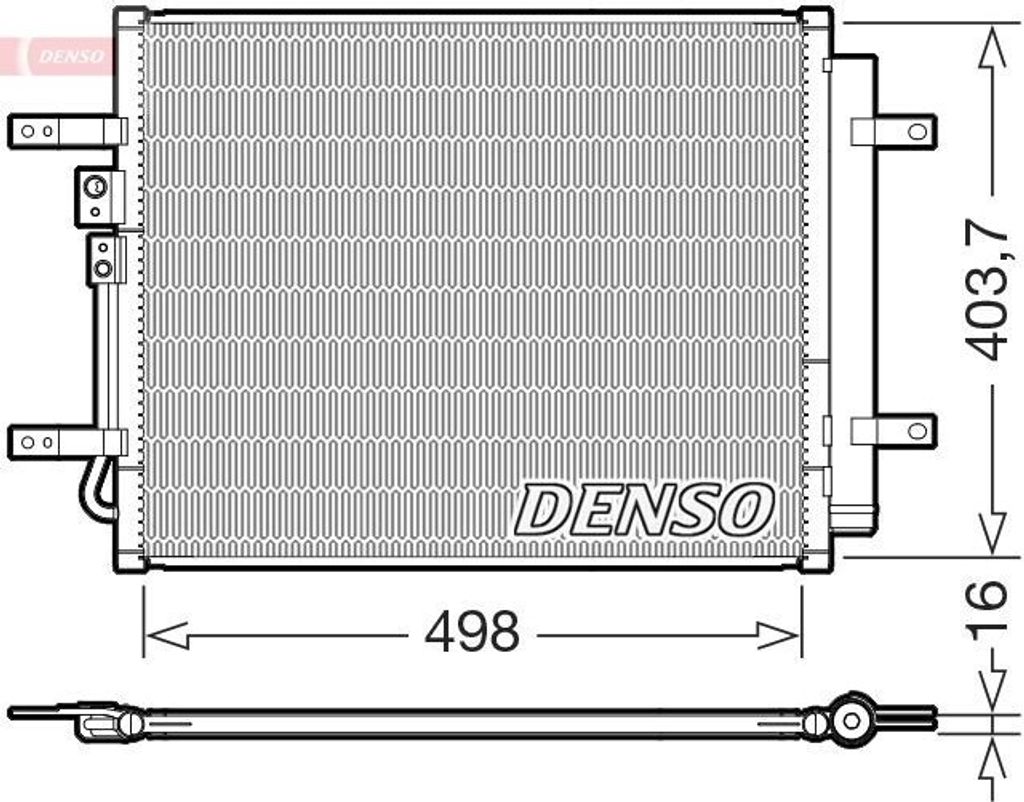 DENSO DCN41025 Kondensator Klimaanlage Klimakondensator für HYUNDAI IONIQ (AE) +Trockner