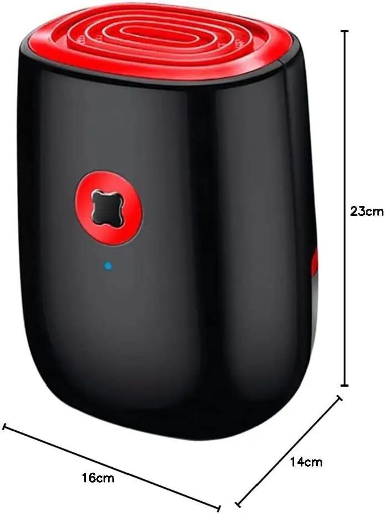 Luftentfeuchter - Tragbarer elektrischer Luftentfeuchter - Leiser 800 ml Wassertank - UV-Sterilisation - 220V EU-Stecker - Schwarz