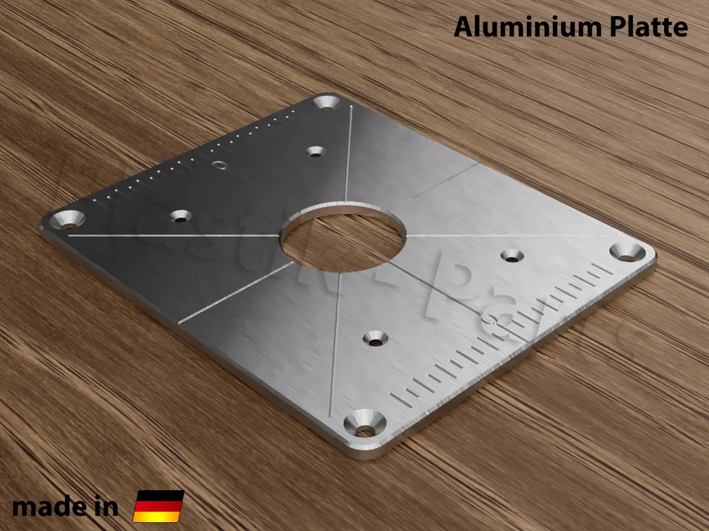 Insert Plate ALU GÜDE OF1200E | Piastra Fresatura per Professionisti