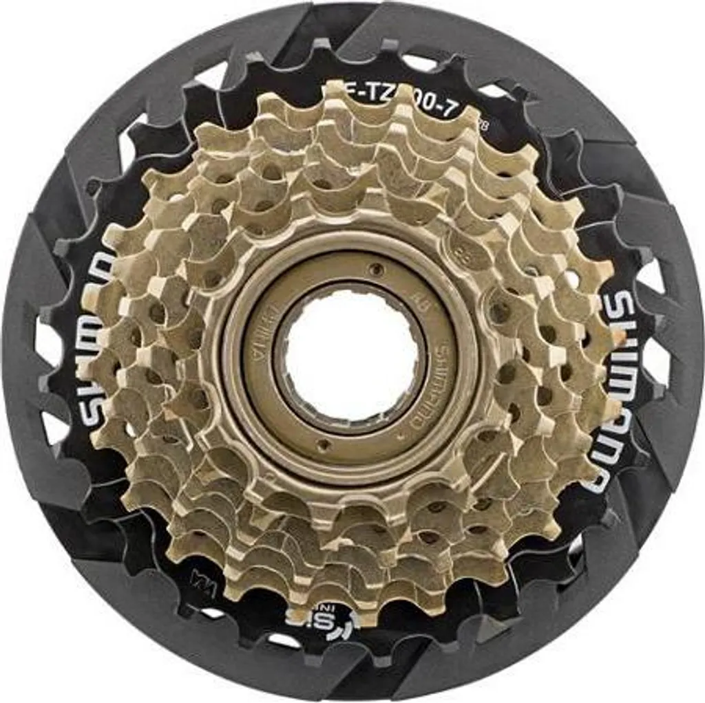 Cassette roue libre 7 vitesses pour vélo avec protection Shimano TZ500 - 2