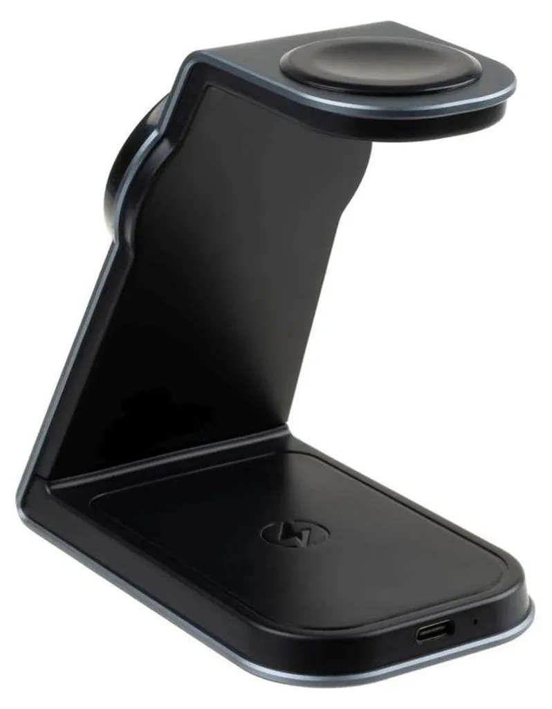 FIXED MagPowerstation ALU Stand 3 in 1: Ricarica Wireless iPhone Apple Watch - 4