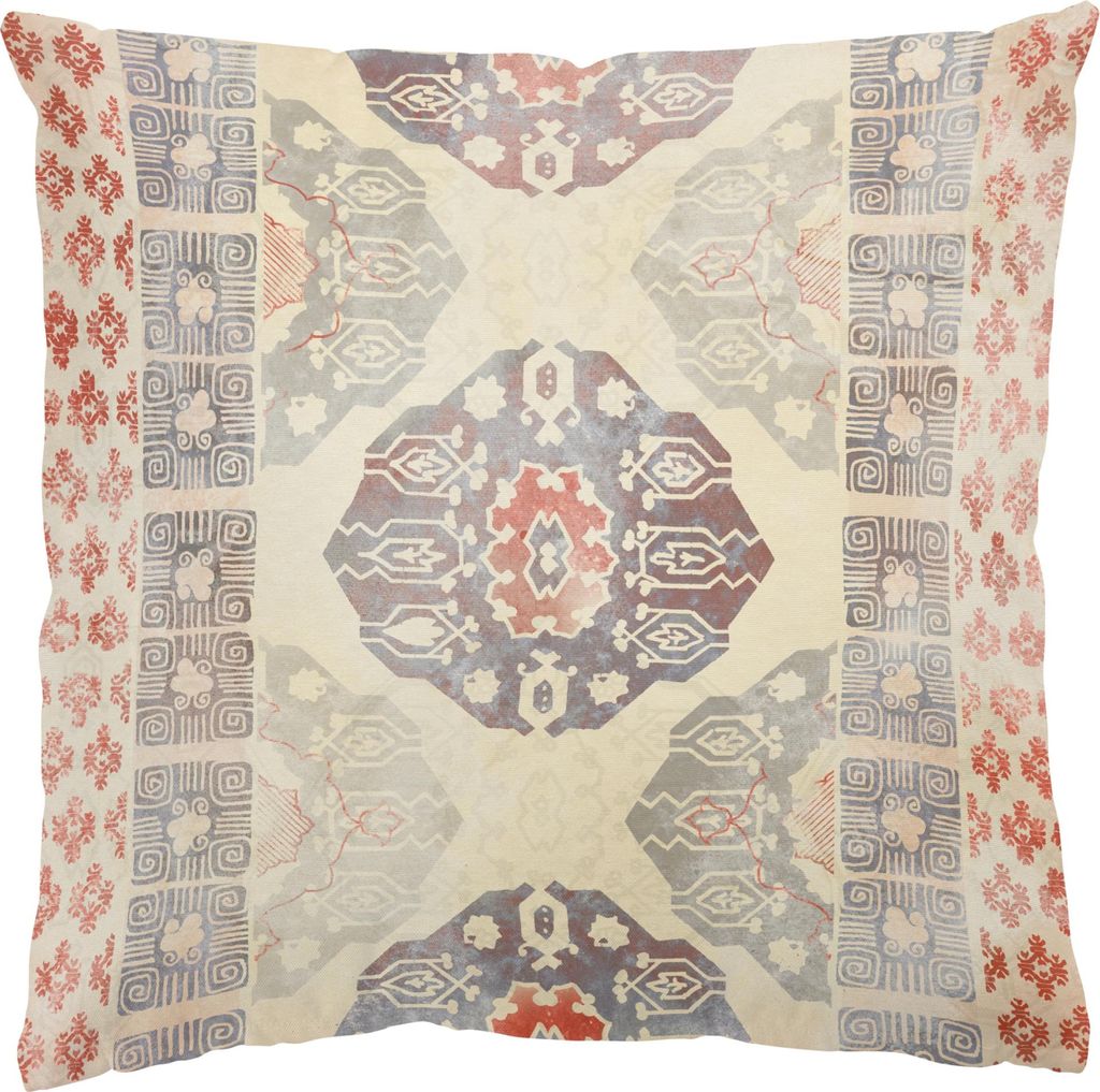 Dekokissen Muster draußen / Outdoor Zierkissen waschbar Design violett Orientalisch Sofakissen ohne Füllung