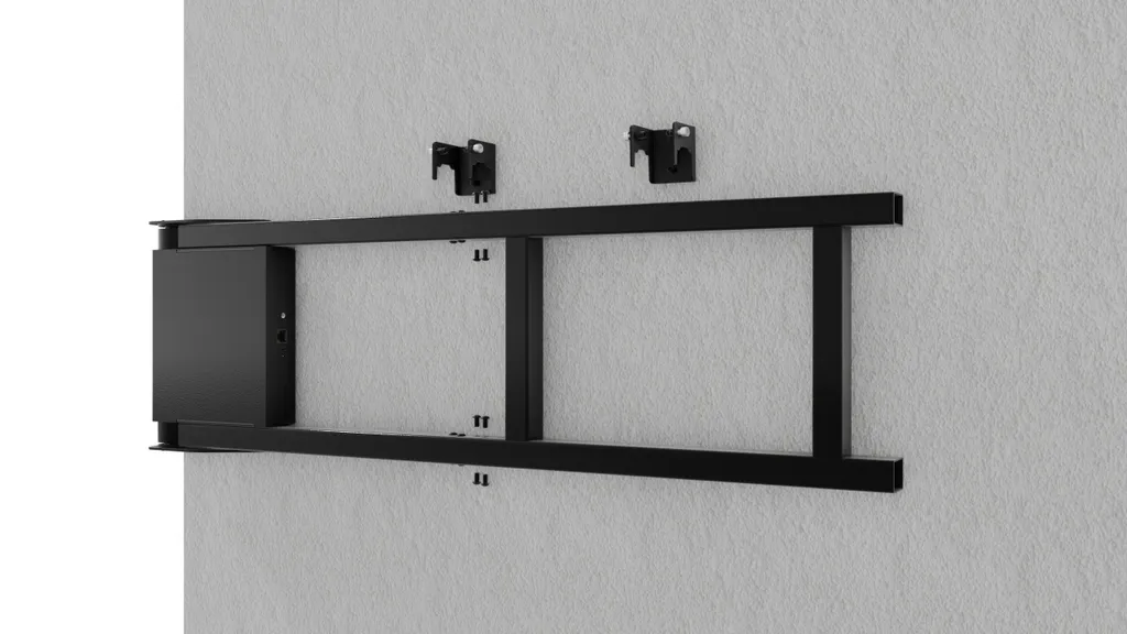 Support mural TV télécommandé et pivotant pour écran plat LED OLED - 12