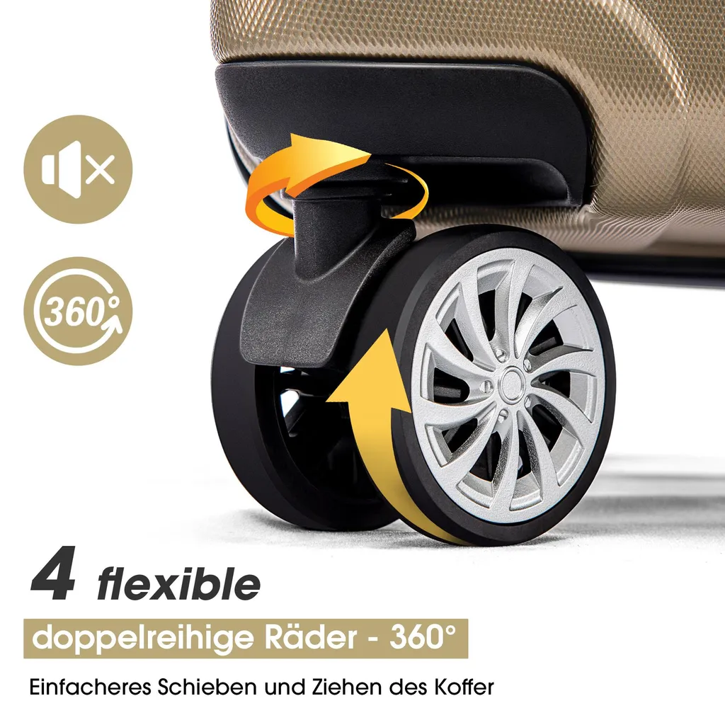 Valises de Voyage pour Vacances et Business avec Roues Multidirection - 7