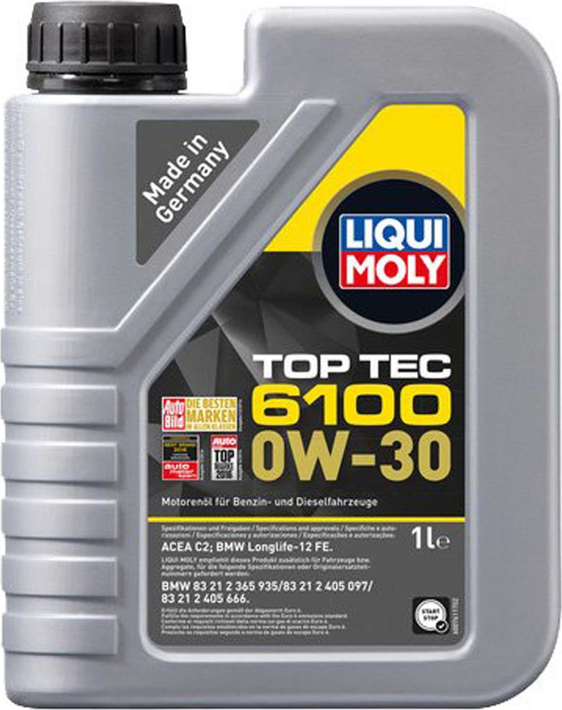 Liqui Moly Top Tec 6100 Sae 0w-30 Motoröl 1l Durchsichtig  Produktbild 
