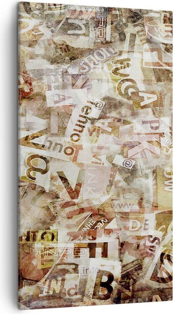 Bild auf Leinwand - Leinwandbild - Graffiti modern - 45x80cm - Wand Bild - Wanddeko - Wandbilder - Leinwanddruck - Bilder - Kunstdruck - Wanddekora...
