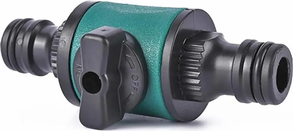 Vanne d'arrêt de tuyau inline avec double connexion mâle en lot de 2 pcs