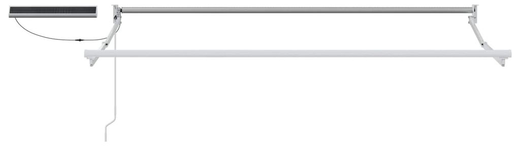 (Robust Möbel)Elektrisches Markisenrahmen - CLORIS - modernes Design - Sichtschutz für Balkon - Weiß 3x2,5 m Stahl - Markisen Stilvoll563183