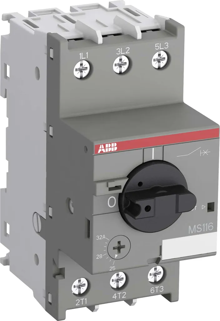 Disjoncteur moteur ABB 32A pour pompes et systèmes de ventilation 400V