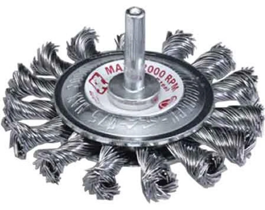 Brosse circulaire à poils environnementaux Ø 70 mm avec tige emboîtement
