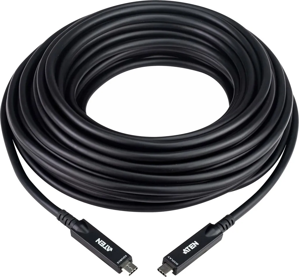 Câble USB-C AOC 15m ATEN UE3415F Fibre Optique Active Transfert Rapide