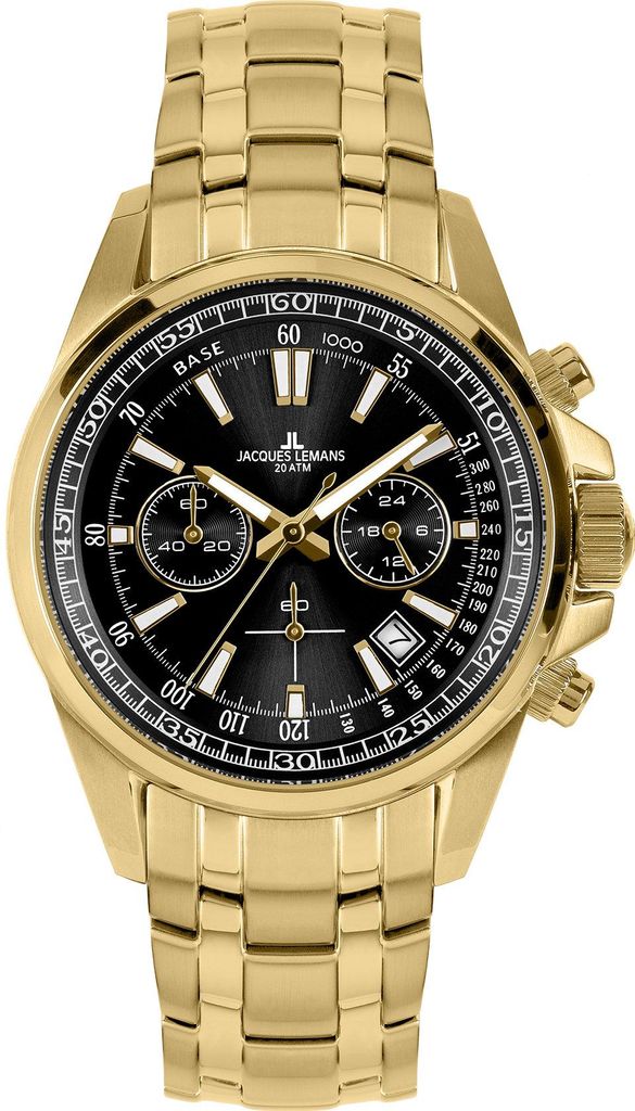 Jacques Lemans 1-2117M Liverpool Chronograph Herrenuhr 44mm 20ATM