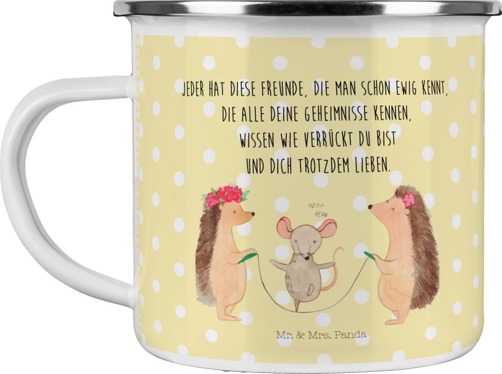 Mr. & Mrs. Panda Teetasse Igel Seilhüpfen - Gelb Pastell - Produktbild 